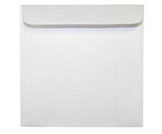 Koperta na 1 vnt. CD, papier, balta, su lepiącą klapką, Logo, 100-pack