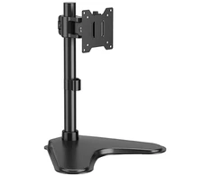 Laikiklis Powerton ERGO BASEO Regulowany uchwyt na monitorius, juoda, 20KG, wolnostojący, 17"-49", 75x75/100x100