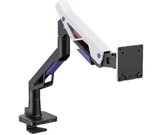 Laikiklis Powerton ERGO STRYNX Regulowany uchwyt na monitorius, balta/juoda, 2-30KG, zacisk, 24"- 57", 75x75/100x100/100x200/200x100/200x200