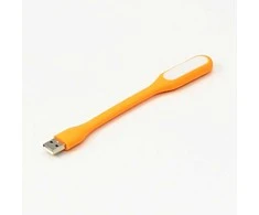 Nešiojamojo kompiuterio lemputė, guminė, oranžinė, USB