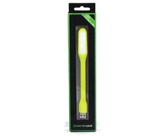 Lampka dla notebooka, gumowe, žalia, USB, LED, EOL