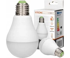Orno THAR LED NEW 7W A60 lemputė su mikrobangų judesio jutikliu, 600lm, 4000K, E27