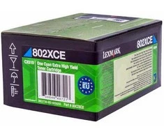 Lexmark 80C2XCE (802XC) Toneris kasetė, žalsvai mėlyna, 4000 puslapių