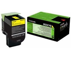 Lexmark 80C2XYE (802XY) Toneris cartridge, Geltona, 4000 pages