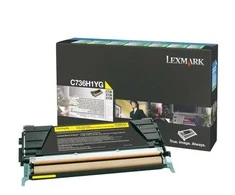 Lexmark C736H1YG kasetė, Geltona, 10000 puslapių