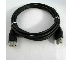 Logo Economy USB ilgintuvas (2.0), USB A M - USB A F, 1.8m, juoda