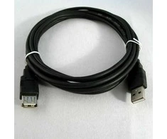 Logo Economy USB ilgintuvas (2.0), USB A M - USB A F, 3m, juoda