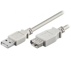 Neutralle Logo Przedłużacz USB (2.0), USB A M - USB A F, 5m, pilka, blister, EOL