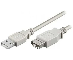 Logotipas USB ilgintuvas (2.0), USB A M - USB A F, 5m, rutulinis