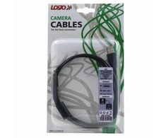 Logo USB kabelis (2.0), USB A M - 8-pin M, 31179, 1.8m, juoda, blister, MINOLTA