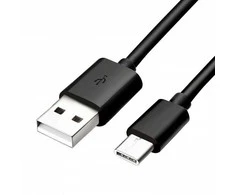Logo USB kabelis (2.0), USB A M - USB C (M), 1m, juoda, blister, EOL
