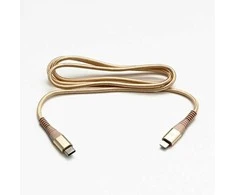 USB kabelis Logo USB- C - Žaibas 1 m aukso