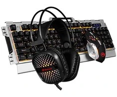 Klaviatūra Marvo CM303 + ausinės (CM303 EN)