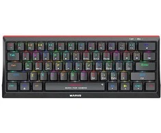 Klaviatūra Klav.Marvo KG962 juodas RGB Raudona 60%