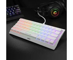 Marvo HECATE 61R klaviatūra su laidu (USB) US, balta mechaninė