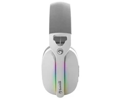 Marvo Pulz 70W WH belaidės žaidimų RGB ausinės (Baltos)