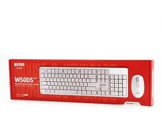 Klaviatūra ir pelė Wireless MARVO WS005 balta