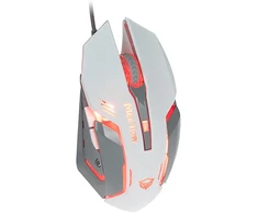 Meetion M915 Pelė su laidu, balta, 2400DPI