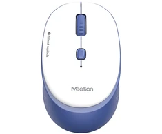 Meetion R571 Bevielė pelė, balta ir-mėlyna, 1600DPI