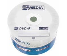 MyMedia DVD-R, 69200, 4.7GB, 16x, wrap, 50-pack, bez możliwości nadruku, 12cm, do archiwizacji danych
