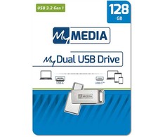 ‎Unbekannt „MyMedia MyDual USB 3.2 Gen 1“, 64 GB, 69270, sidabras, 69270, USB A / USB C, su pasukamu dangteliu