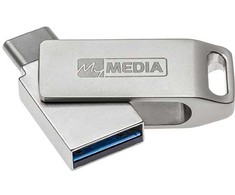 ‎Unbekannt „MyMedia MyDual USB 3.2 Gen 1“, 64 GB, 69270, sidabras, 69270, USB A / USB C, su pasukamu dangteliu
