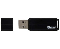Verbatim „MyMedia“ USB atmintinė, USB 2.0, 16 GB, juoda, 69261, su plastikiniu dangteliu