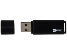 Verbatim „MyMedia“ USB atmintinė, USB 2.0, 8 GB, juoda, 69260, su plastikiniu dangteliu