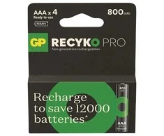 None Charging item GP. AAA. 800 mAh. 4 pcs