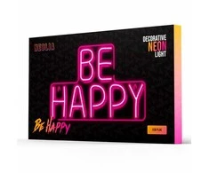 TelForceone Neon PLEXI LED BE HAPPY rožinė NNE10 Neolia