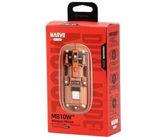 Oranžinis Marvo PRISM B10 Oranžinis Bevielė pelė, oranžinė, 1600DPI
