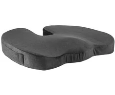 Powerton Ortopedinė pagalvėlė, slėgiui atsparus plastiko galiukas, ergonomiška, juoda, puta su atminties efektu, Powerton