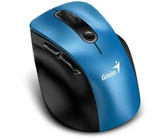 Genius Ergo 9000S Bevielė pelė, juoda-mėlyna, 2400DPI