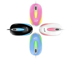 Genius Pelė DX-Mini pelė, 1000DPI, optinė, 3 klasė, laidinis USB, juoda, klasikinė, RGB apšvietimas