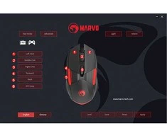 Marvo M291 Pelė su laidu, juoda, 6400DPI