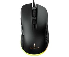 Pelė su laidu, Surefire Buzzard Claw Gaming, juoda, optinė, 6400DPI