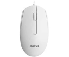 Marvo MS003 Pelė su laidu, balta, 1000DPI