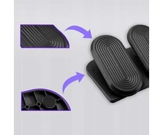 Powerton ERGO STEPPER ergonomiškas kojų atramos pagrindas, juodas
