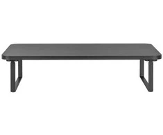 Laikiklis Powerton Monitoriaus pagrindas, lengvas montavimas, vieta klaviatūrai, juoda, metalinė / MDf plokštė, 20 kg keliamoji galia, Powerton, ergo
