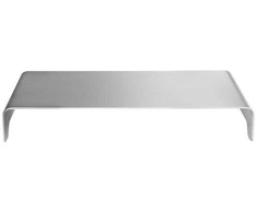 Laikiklis Powerton monitoriaus stovas, modernus minimalistinis dizainas, sidabras, aliuminis, 10 kg keliamoji galia, Powerton, ergo