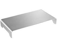 Laikiklis Powerton pagrindas pagal monitoriaus, modernus minimalistinio dizaino, sidabro, aliuminio, 10 kg apkrovos pajėgumas, Powerton, ergo