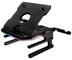 Podstawa Portus X2 pod notebook, su regulacją kąta, juoda, tworzywo + metal, 10 Kg nośność, SureFire, RGB