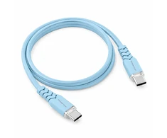 Powerton ENERGY PASTEL EDITION Kabelis USB-C, 60W, 1m, silikonowy, mėlyna