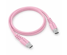 Powerton ENERGY PASTEL EDITION Kabelis USB-C, 60W, 1m, silikonowy, rožinė
