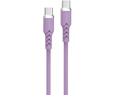 Powerton ENERGY 60W, 1m, silikonowy, violetinė