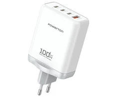 Powerton ENERGY QUANTIX Maitinimo šaltinis / sieciowy adapter 100W, 4-portowy, 3x USB-C, 1x USB-A