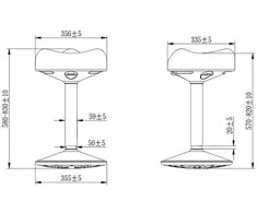Powerton ERGO BALANC ergonominė biuro kėdė, juoda