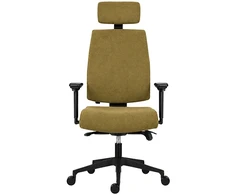 Powerton ERGO JANA ergonominė biuro kėdė, geltona