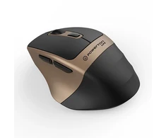 Powerton LIFE FLIXO Bevielė pelė, juoda-auksinė, 1600DPI