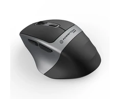 Powerton LIFE FLIXO Bevielė pelė, juoda-sidabrinė, 1600DPI